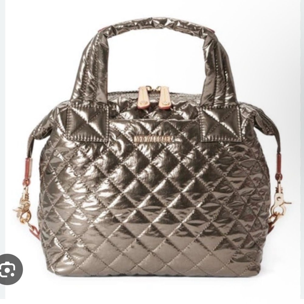 MZ Wallace Moondust Metallic Lacquer Small Sutton Deluxe BRAND NEW Crossbody Bag